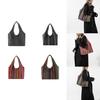 Trendy Plaid Contrast Color Street Style Tote Bag Women Winter Large Capacity Shoulder Bag