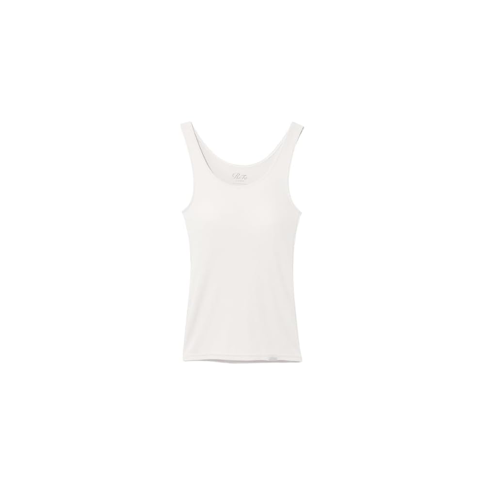 ReFa Vital Tech Moist Rib Tank Top Camisole S White Cotton Blend Women s Top