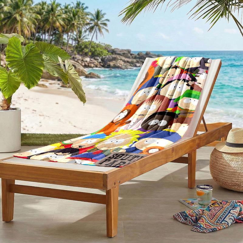 South Park Fashion Beach Towel: Ideal for Summer Adventures Soft, Absorbent and Quick Drying Suitable for Swimming and Bathing