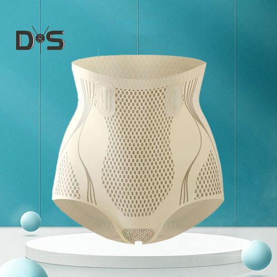 Lady Underpants High Waist Shaping Underwear Butt-lifted Thin Tummy Control Elastic Panties Compression Seamless Good Breathability Postpartum Briefs