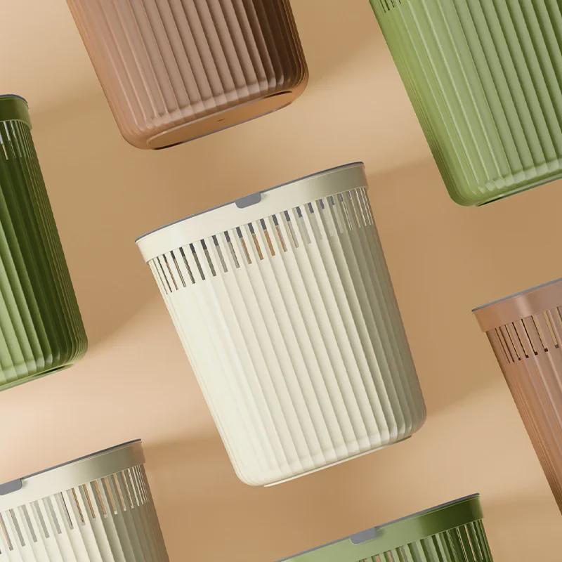 2024 Large Capacity Luxury Wastebasket for Bathroom, Kitchen, Bedroom, and Living Room