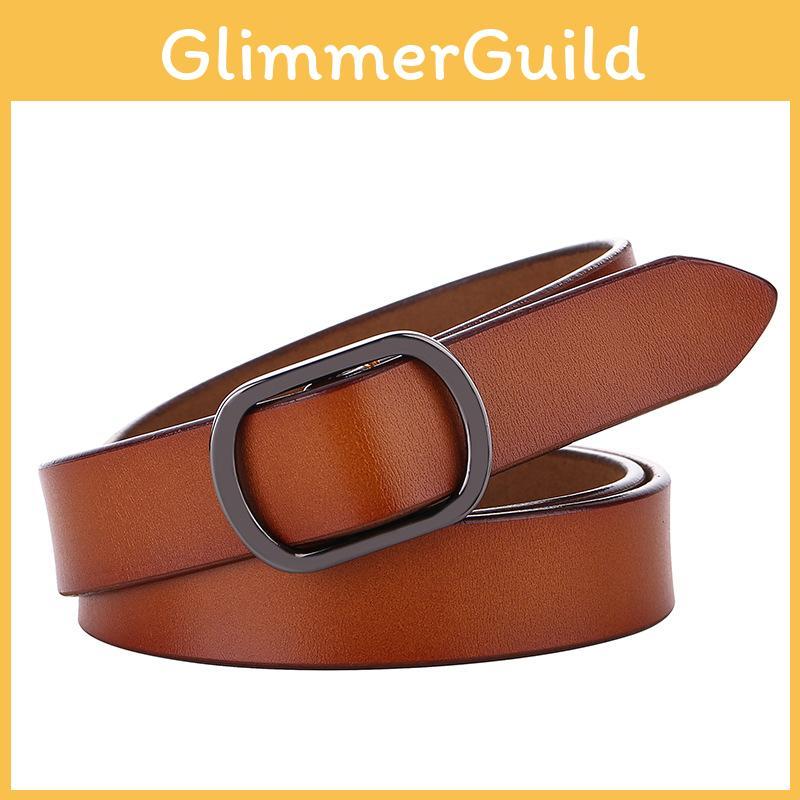Ledergürtel für Damen mit Metallschnalle Vintage-Stil Lässiges Taillenaccessoire