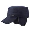 Middle-Aged and Elderly Warm Velvet Hat Autumn Winter Flat Cap Cold-Proof Outdoor Men's Thick Cap