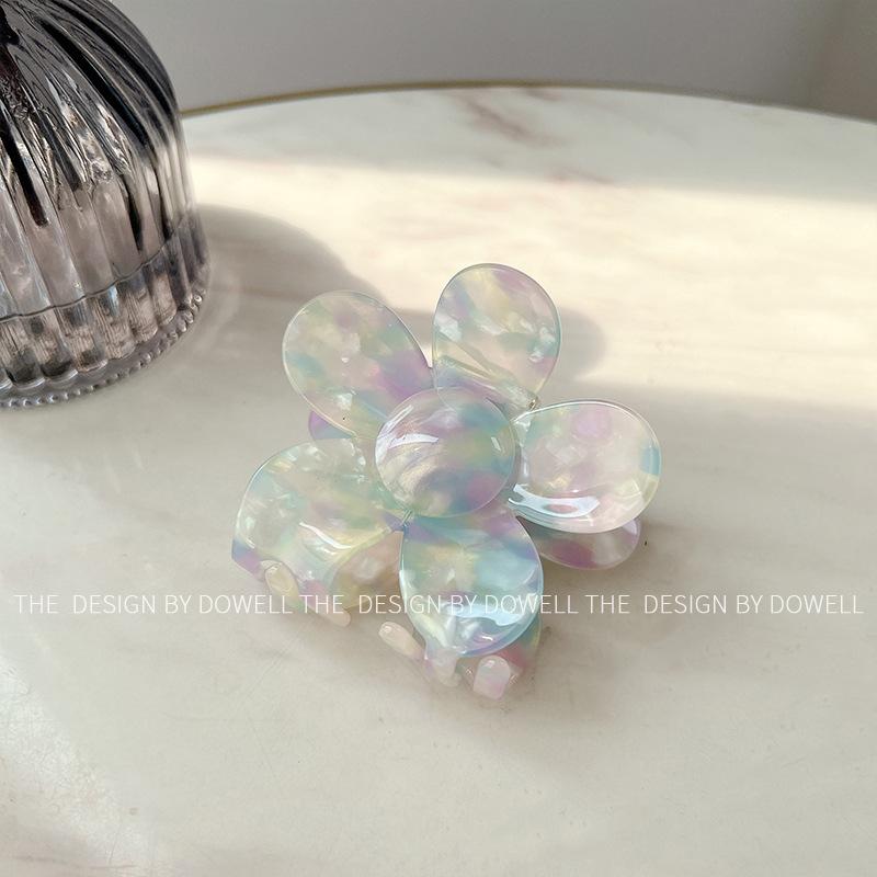 Flower Beautiful Design Acetate Hair Claw Clip Handcrafted For Women Trendy