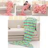 Mermaid Tail Plush Blanket With Bow Design For Cozy Home Lounge And Gift For Women