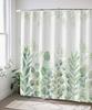 Amm Green Eucalyptus Shower Curtain Watercolor Plant Leaves Shower Curtains For Bathroom Waterproof Fabric Botanical Leaf Bath C