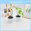 Green Curved Plant Bonsai For Wedding Decor And Photography Props Decorative