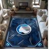 Atalanta FC Soccer Football Pattern Soft Area Rug Non Slip Indoor Floor Carpet Sports Decor Mat for Bedroom