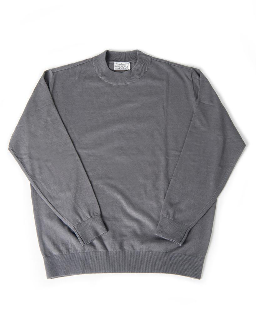 DEVERRMAN Soft Touch Solid Mock Neck (Grey)