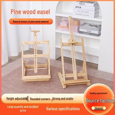 Portable Solid Wood Children's Easel & Sketch Stand for Watercolor and Oil Painting