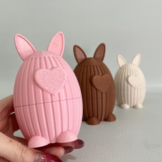 Bol à bonbons Imprimé en 3D Forme d'œuf Décoration de Pâques Sécurisé pour les enfants Surface lisse Ornement de festival Chasses au trésor de vacances Cadeau de fête