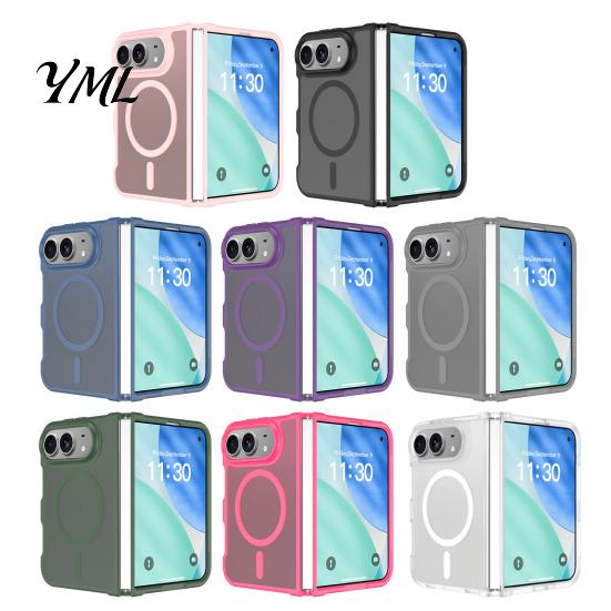 Clear Protective Case for IPhone Magnetic Matte Phone iPhone 2026 New, Full Hinge Durable Transparent Protection, Not Yellowing Military-Grade