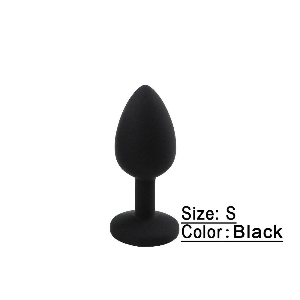 Silicone Anal Plug Booty Beads Crystal Jewelry Sex Toys Adult Products