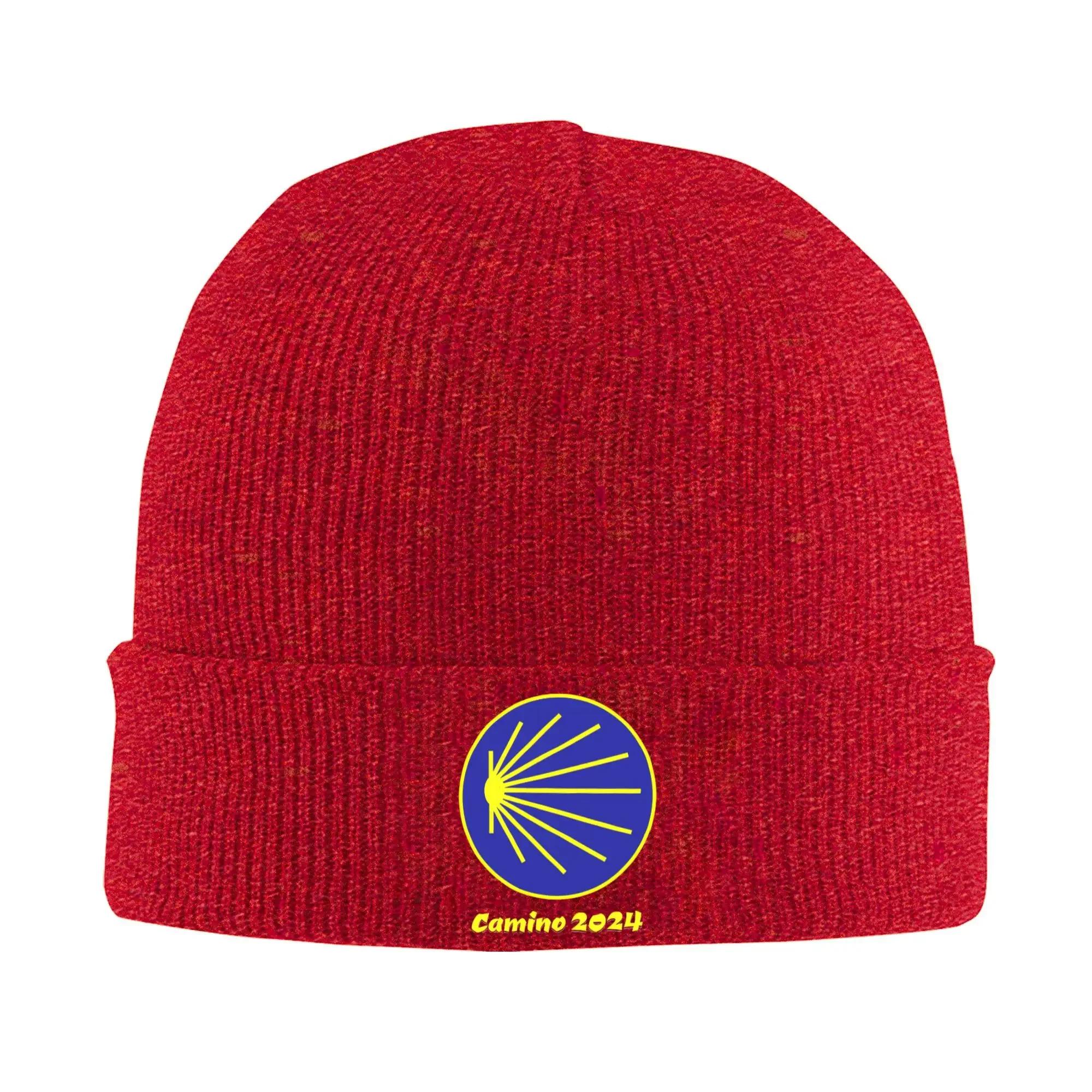 

Custom Camino De Santiago Scallop Shell Skullies Beanies Caps Unisex Winter Warm Knit Hat Adult Way Of James Bonnet Hats Ski Cap One Size