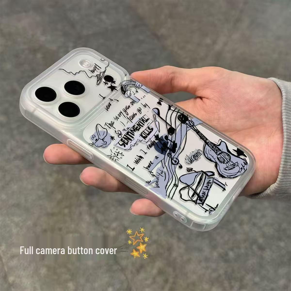 

Graffiti Piano Guitar Apple iPhone Case - Compatible with 11/13/14/15/16/17 Pro Max - Drop-Proof Soft Design for Women. iPhone 17 Pro Max