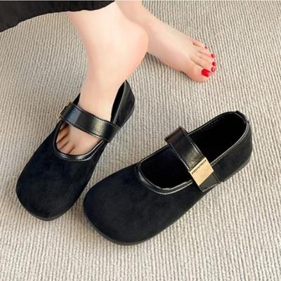 Neue Marke Damen Ballerinas Runde Zehenpartie Flach Schlupfschuhe Damen Casual Ballerinas Weiches Leder Elegante Kleiderschuhe Sneaker