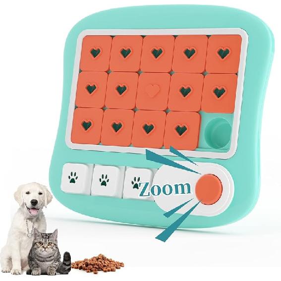 Interactive Dog Treat Puzzle Toys for IQ Training & Mental Stimulating,Fun Slow Feeder,Large Medium Small Dogs Enrichment Toys with Squeak Design