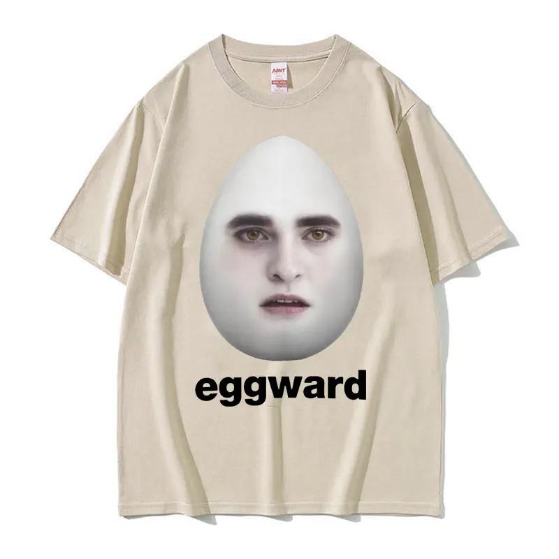 Maglietta Divertente Meme Hot Twilight Eggward Parodia di Edward Cullen Maglietta Humor Unisex Donna Casual Maglietta a Maniche Corte 100% Cotone Top