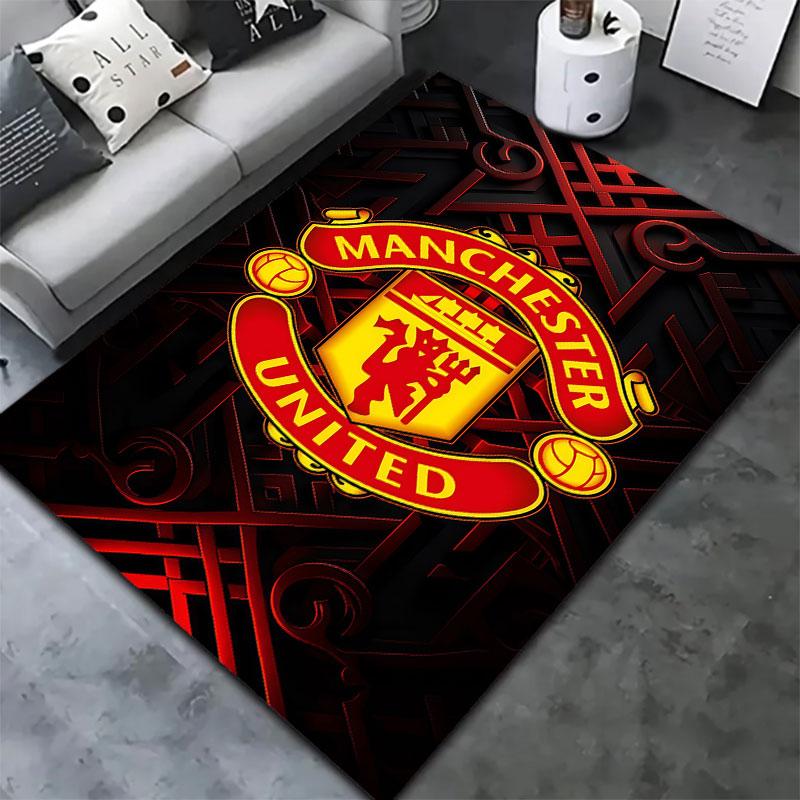 Manchester United F Carpet Rug for Living Room Bedroom Home Sofa Decoration,Kids play Non-slip Floor Mat