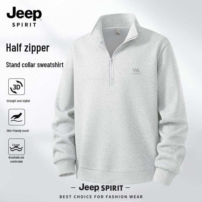 JEEP SPIRIT Men's Casual Pullover Sweatshirt