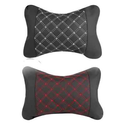 Frosted Leather Exterior Car Headrest Pillow Neck Support Pillow