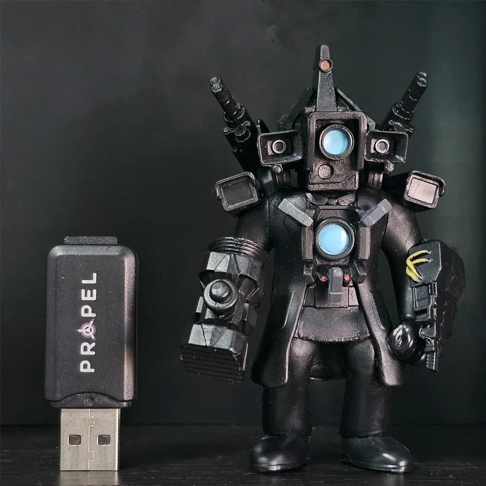 

Скібіді іграшкова фігурка туалет мерч офіційно ліцензована дитяча екшн пластикова фігурка іграшка сюрприз титан Делюкс 6 дюймів Планжермен