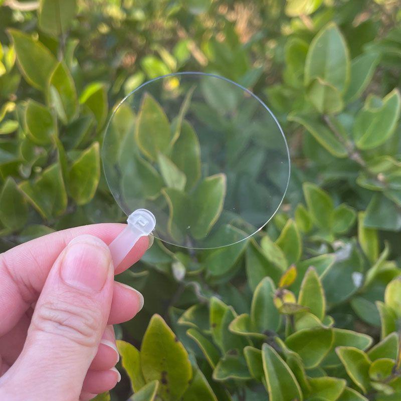 50 Stück 5cm Mini Transparente Leere Handfächer für Kinder DIY Kunst Hochzeitsparty Individuelle Gastgeschenke