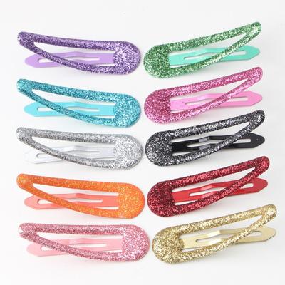 100 Stück/Los Kinder Haarspangen Haarklammern Glitzer Haarspangen Mädchen Haaraccessoires 48MM Haarnadeln Krallenklemmen für Frauen