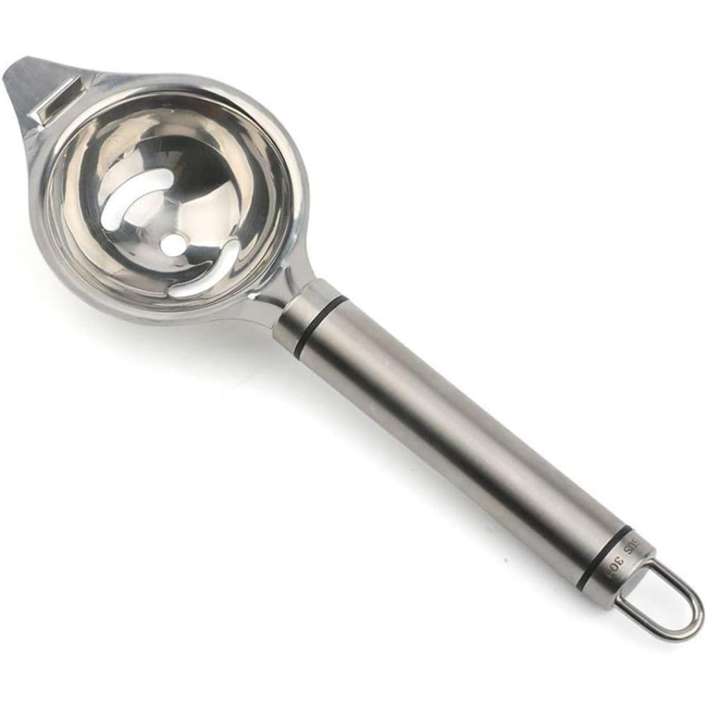 

Відділювач яєць Нержавіюча сталь Інструмент для відділення яєчного жовтка від білка Роздільна лійка Ложка Кухонне приладдя Аксесуари для випічки