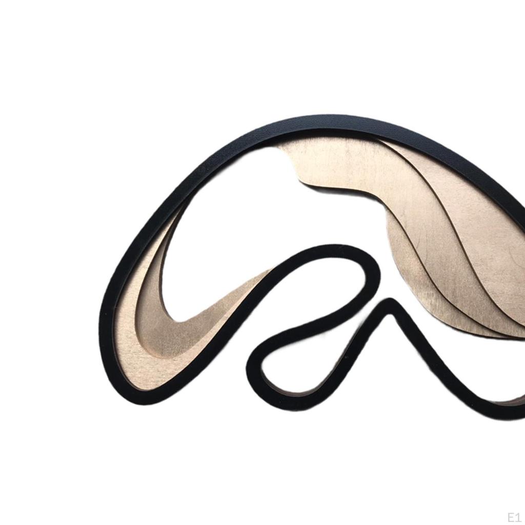 Wooden Curved Art Statue Modern Collectibles Figurine Abstract Sculpture for Bookshelf