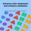 Kids Snowflake Geometric Construction Blocks For Learning Handeye Coordination