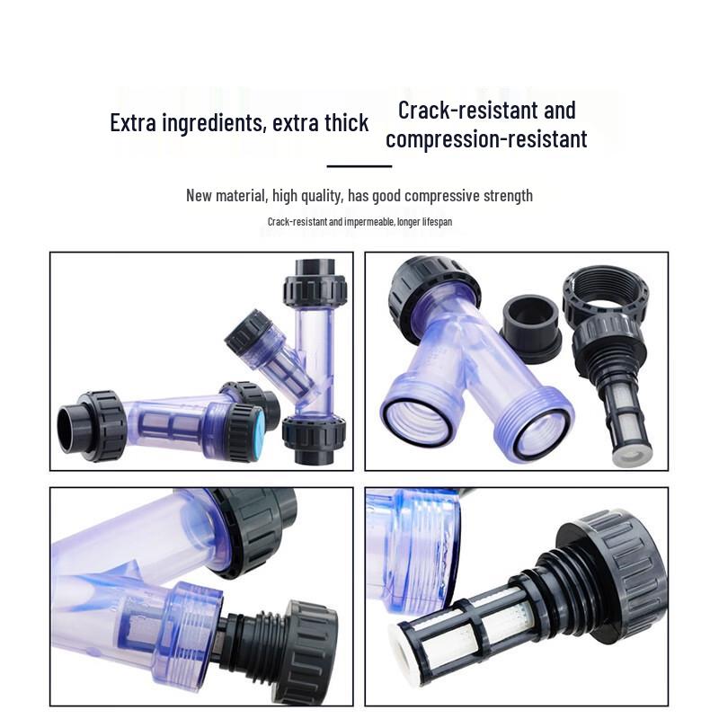 YIXI PVC Y-Type Transparent Pipe Filter
