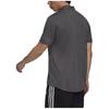 Adidas Logo Print Collar Short Sleeve Polo Shirt Men Tops Gray H30285