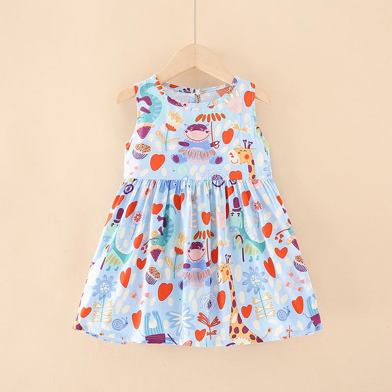 Mädchen Blumen Baumwolle Sommerkleid 2025 - Kleinkind & Baby Trageweste