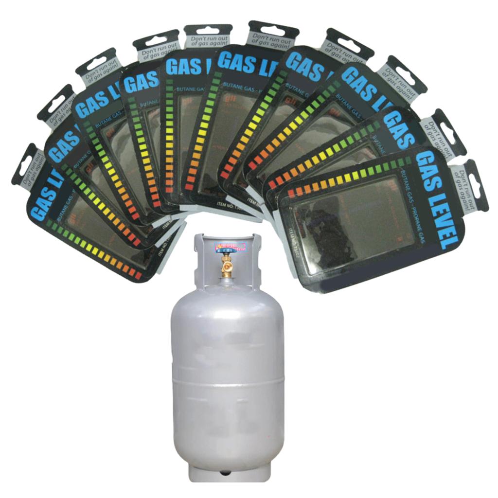 Plastic Liquid Crystal Black Practical Propane Gas for Tank Liquid Level Indicator Magnetic Bottle Gas Measuring Device