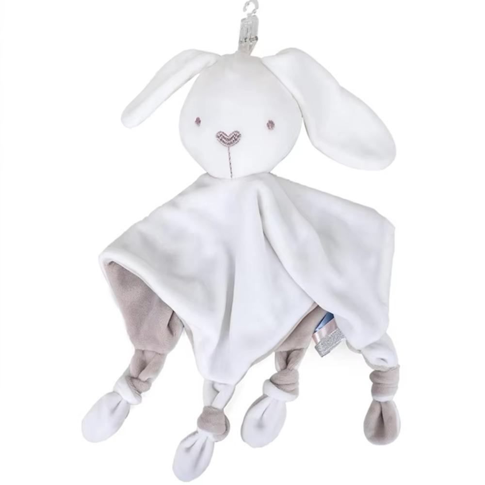 

Soft Rabbit Security Blanket Baby Animal Cotton Infant Snuggler Stuffed Animal Bunny Infant Use Rabbit