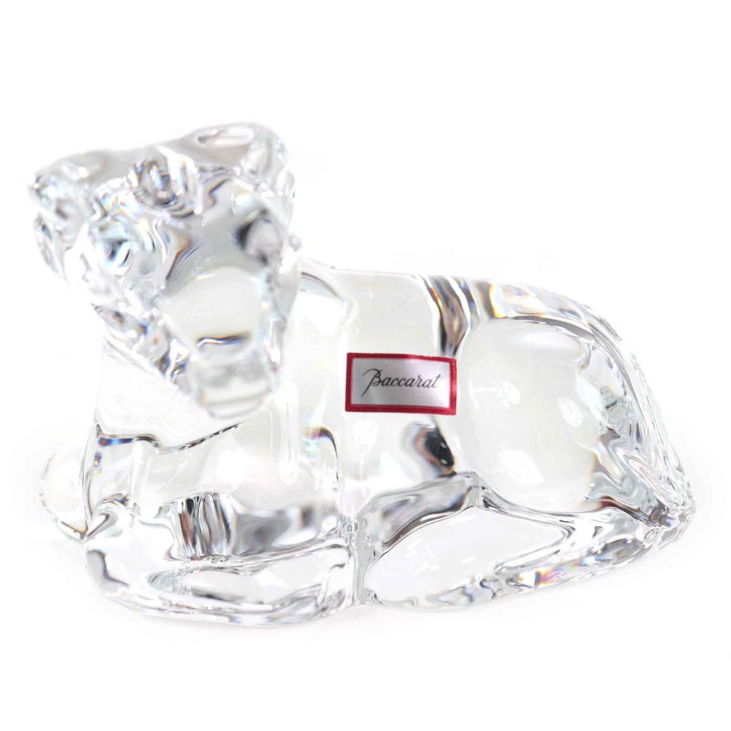 Pristine Baccarat Chinesezodiac Ox, Sheep, Dog, Object,Interior Decoration,clear Used