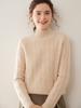 Women's Winter Cashmere Knit: Half-High Collar, Thickened, Loose Fit Sweater