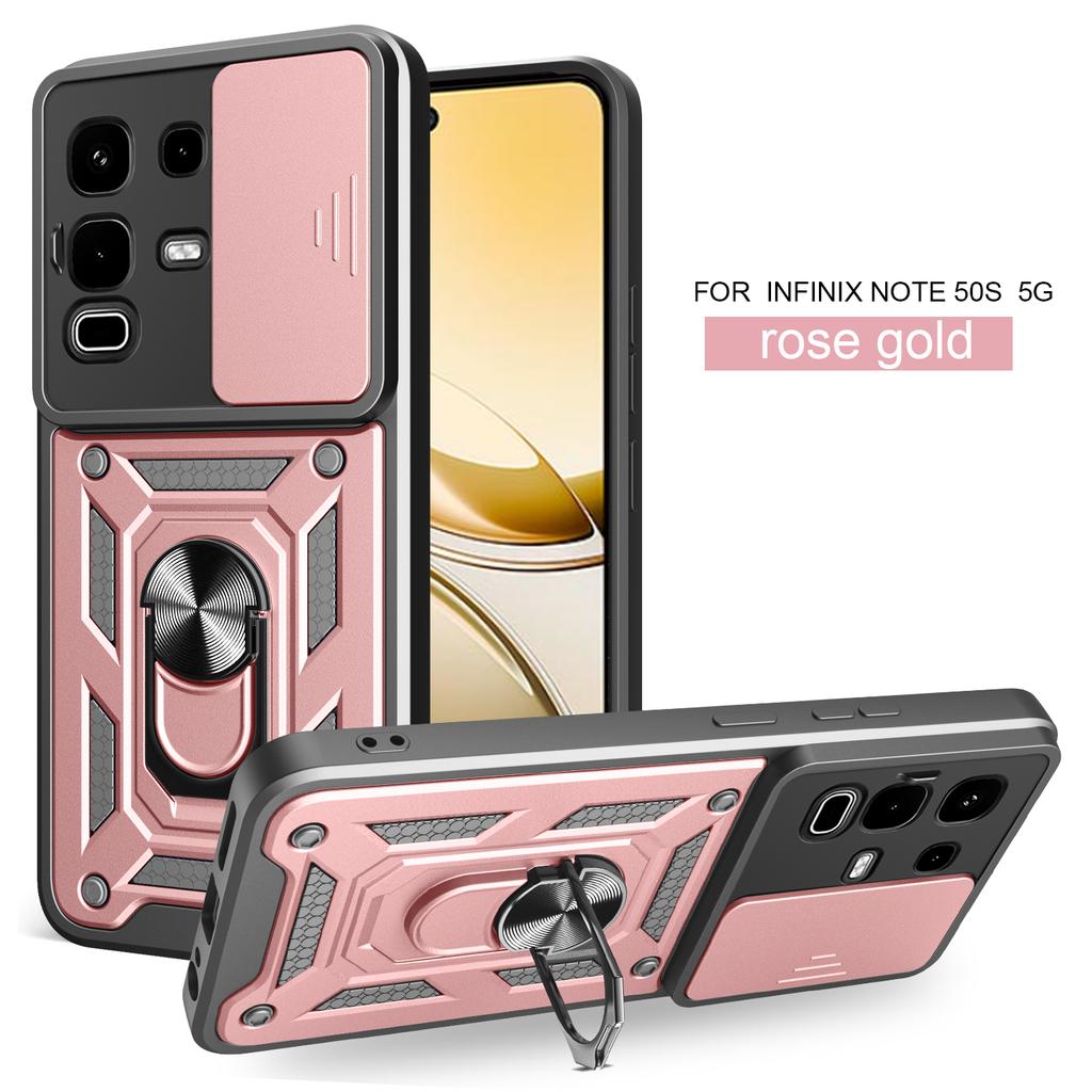 For Infinix Note 50s Case Infinix Note 50 Pro + 50 X Cover Magnetic Ring Holder Armor Phone Case Slide Camera Protect Back Cover