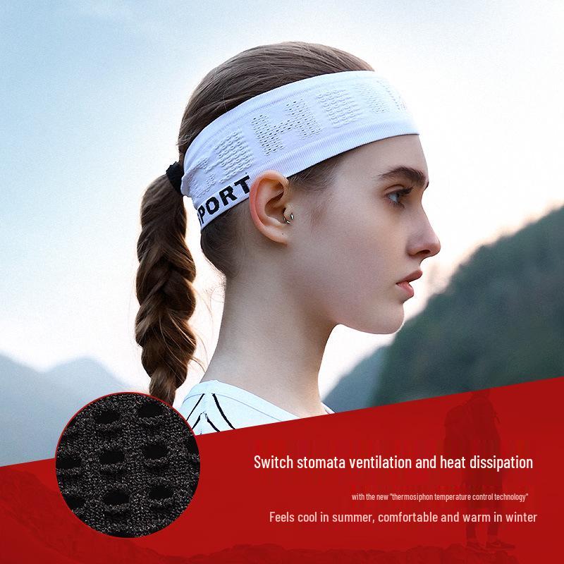 Women's Summer Sports Sweat-Absorbing Headband - Breathable, High-Elastic Fitness Hairband