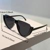 Triangle Shaped Sunglasses  New in Fashion Semi-rimless Gradient Shades Trendy Brand Design Casual Decor Sun Glasses