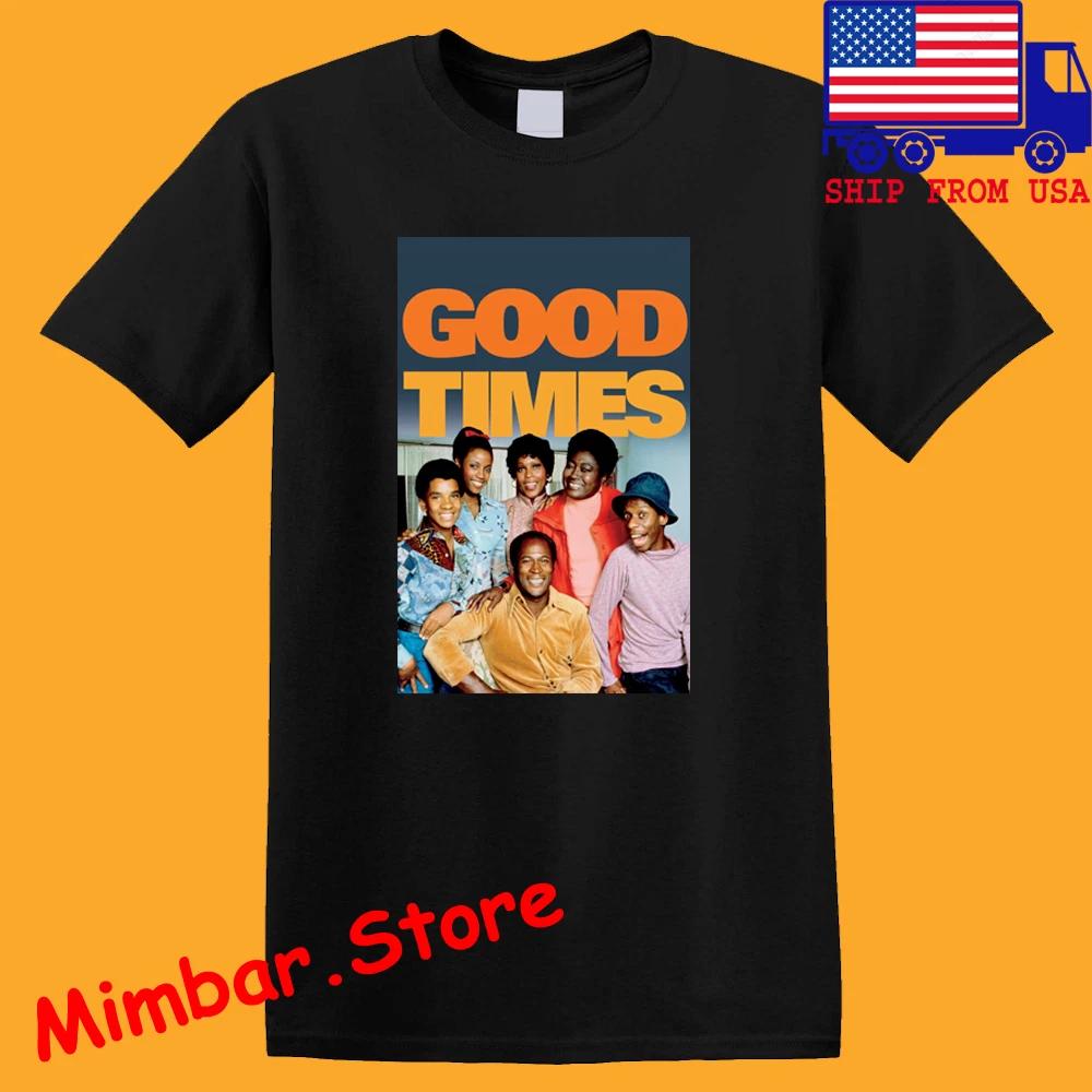 Good Times Top 70s Tv Show Men s Black Size S-5XL 3XL