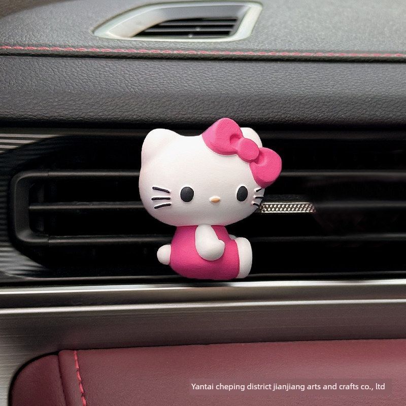 Kt Cat New Car Air Freshener Cartoon Perfume Diffuser Stone Car Vent Decoration Car Interior Accessory Ornament Fragrance