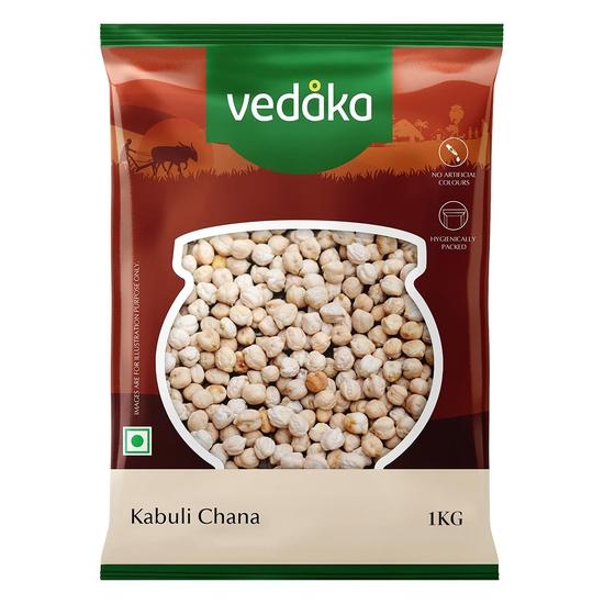 

Популярная нешлифованная Кабули Чана Vedaka | Естественно богата белком | Естественно не содержит холестерина | 1 кг 1kg