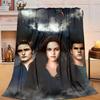 1PC Vampire Saga Romance Flannel Blanket Gift, Suitable for Both Men And Women, Soft Ideal for Beds And Sofa, Birthday Or Christmas Gift