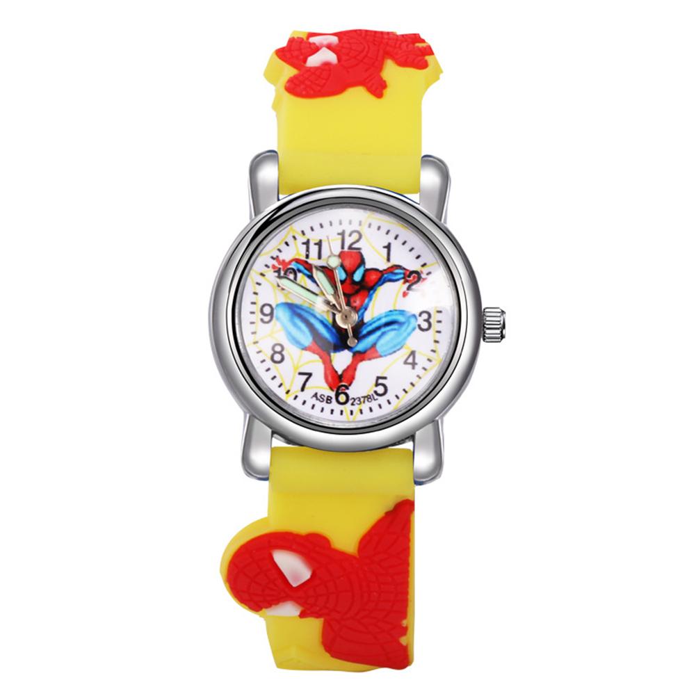Relógio Infantil de Silicone com Desenho Animado Fofo para Meninos e Meninas com Mostrador Redondo