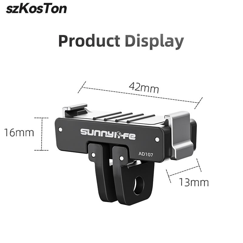 

Magnetic Quick Release Adapter Mount For DJI OSMO Action 6 OSMO NANO Camera Stand Mount Adapter With 1/4 Inch Screw FOR ACTION 6 NANO
