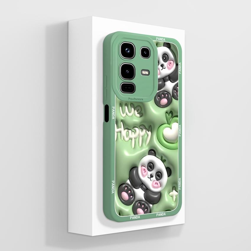 For Infinix Note 50x 50s 50 Pro Plus GT 10 30 Pro 5G Phone Cases Cute Cat Patterns Screen Protector Liquid Silicone Anti Slip Shell For Infinix Casing