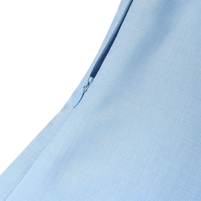 VONDA Women Elegant Sleeveless Casual Slim Waist Long Pleated Tank Dress