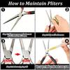 Pliers Multi Functional Tools 10 Pieces Metal DIY Model Tool Set Electrical Wire Cable Cutters 3D Metal Jigsaw Puzzles Assembly